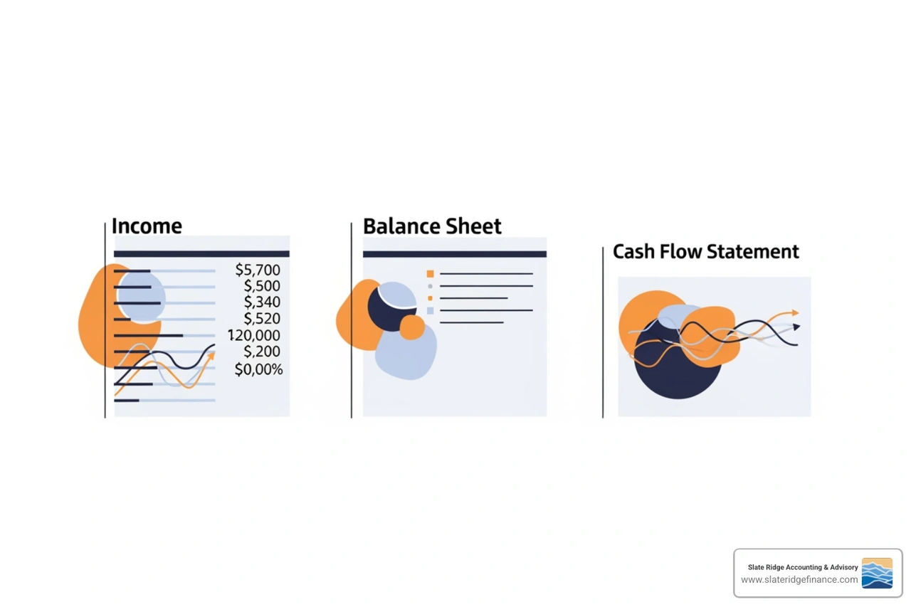 simplified examples of Income Statement, Balance Sheet, and Cash Flow Statement - bookkeeping for entrepreneurs simplified examples of Income Statement, Balance Sheet, and Cash Flow Statement - bookkeeping for entrepreneurs