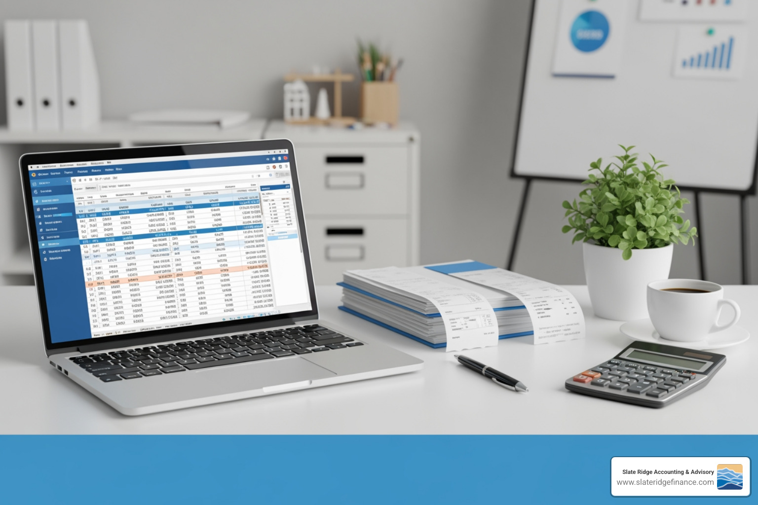 organized digital receipts on a screen - accounting best practices for small businesses