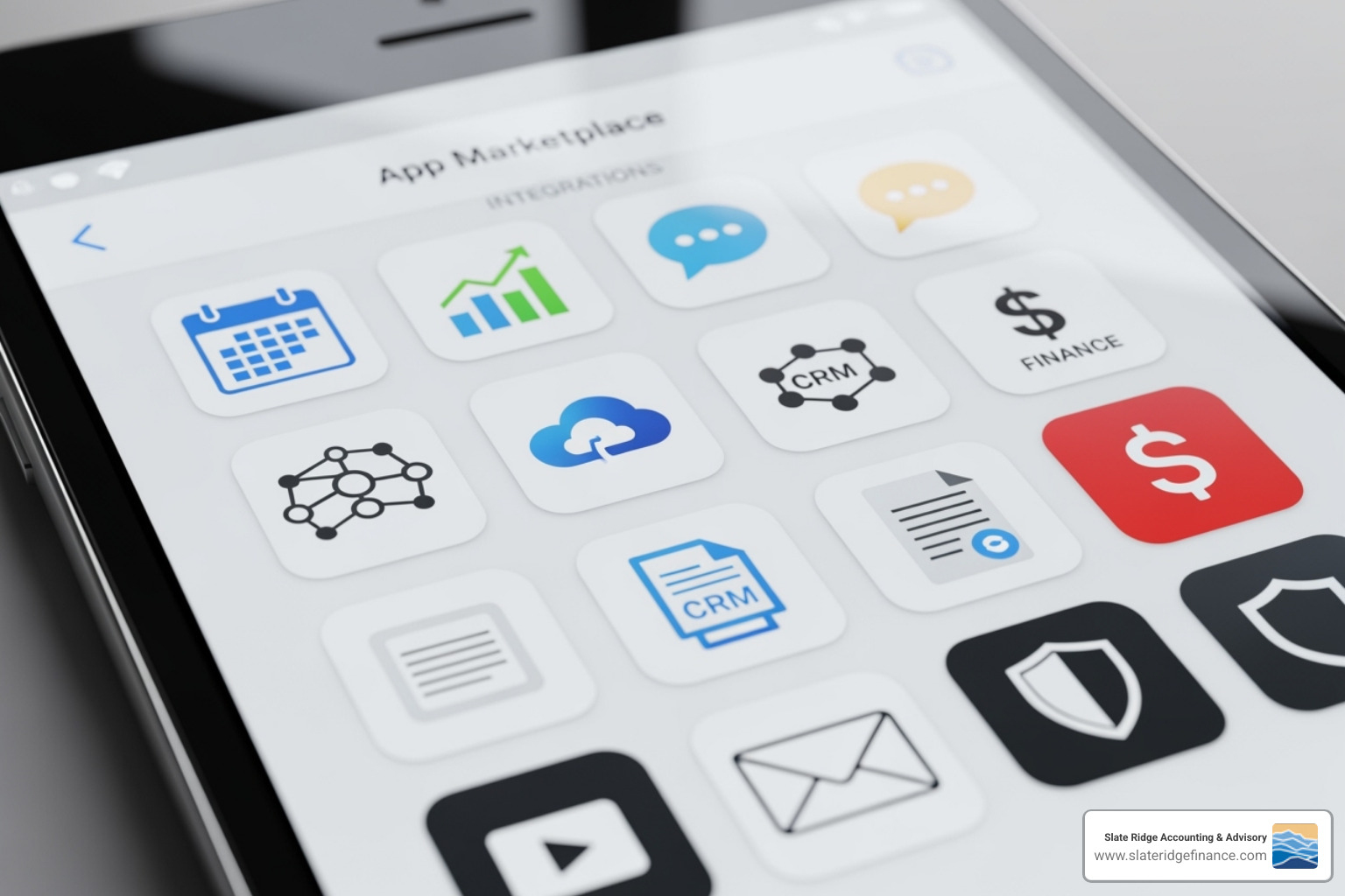 app marketplace showing various integration logos - cloud accounting services app marketplace showing various integration logos - cloud accounting services